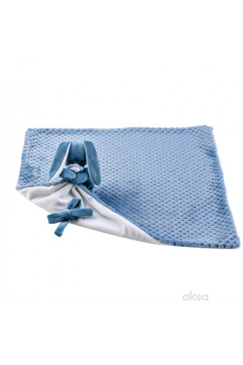 Nattou dudu plišani zeka Lapidou Plaid Blue 