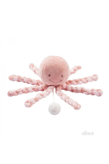 Nattou plišana muzička hobotnica Lapidou pink 