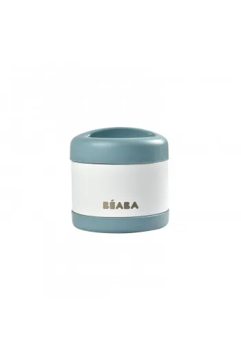 Beaba inox termo posuda 500ml, baltic blue/white 
