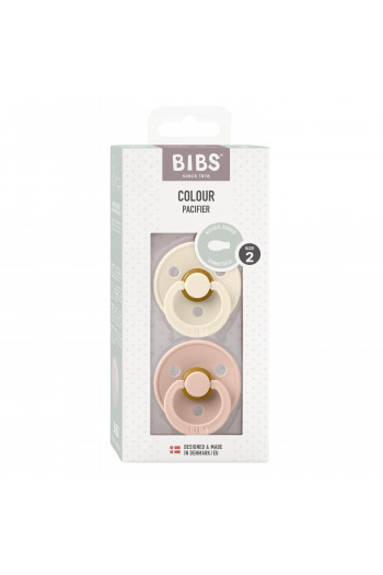 Bibs laže Symmetrical Ivory/Blush vel 2, 2 kom 