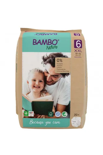 Bambo pelene nature papirno pakovanje 6 16+kg20kom 