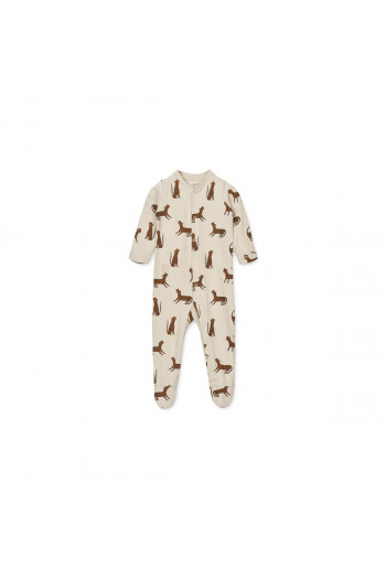 Liewood pidžama jednodelna Boye, vel 80 Leopard 