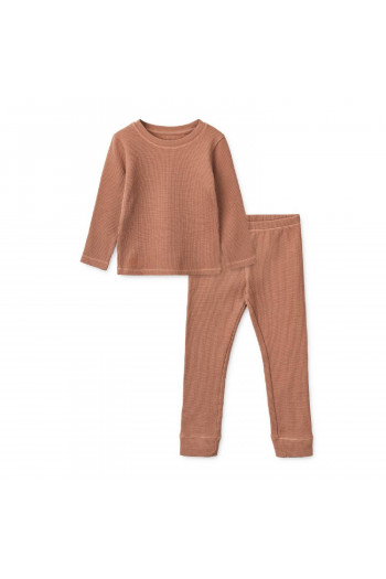 Liewood pidžama set Croydon Waffle, Dark rosetta 