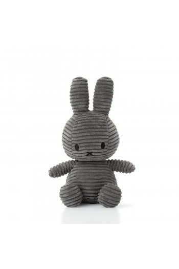 Miffy plišani zeka Corduroy 23cm, Grey 