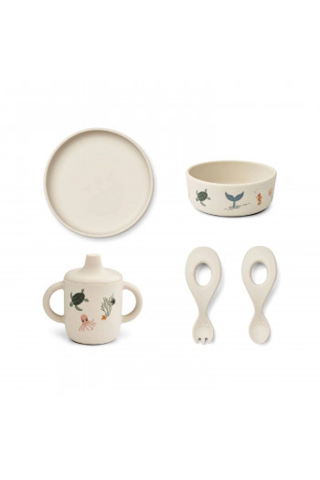 Liewood set za hr 5 pcs Ryle, Sea creature/Sandy 