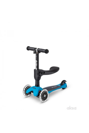 Micro trotinet Mini 3 u 1 Deluxe Lite LED plavi 