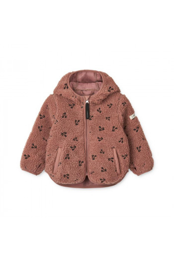 Liewood jakna Mara Pile,Cherries/Dark rosetta 