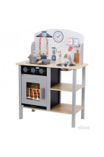 Cute&Cool drvena igračka kuhinja sa dodacima 
