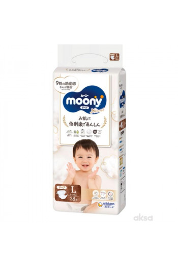 Moony Natural pelene L, 9-14 kg, 38 kom 