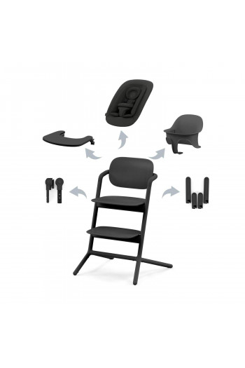 Cybex hranilica Lemo 4u1, Stunning Black 