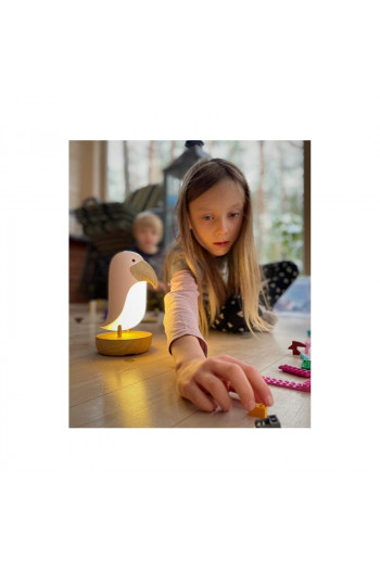 Rabbit n Friends lampa i zvučnik Puffin, roze 