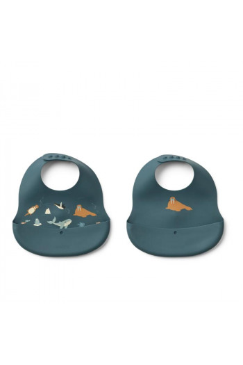 Liewood silik portikla 2pcs Ember,Arctic Sea/Ocean 