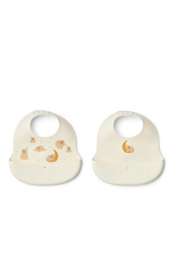 Liewood silik portikla 2pcs Ember,Elephant/Creme 