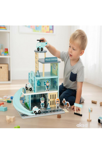 Cute&Cool drvena igračka policijska stanica 
