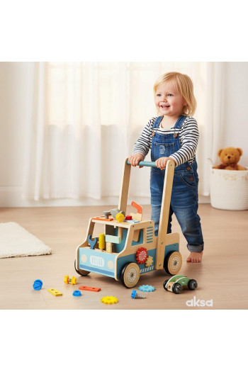 Cute&Cool drvena igračka guralica sa alatom 