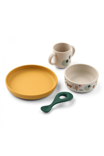 Liewood silik set za hr 4 pcs Vivi,ArWorld/Sandy 