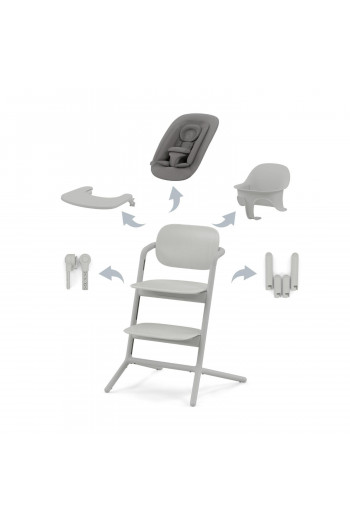 Cybex hranilica Lemo 4u1, Suede Grey 