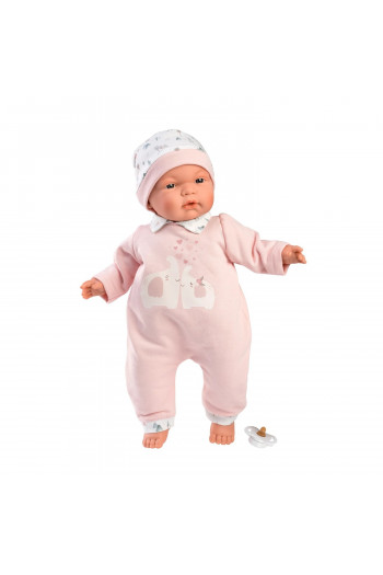 Llorens lutka beba Joelle u roze zeki sa slonićima 