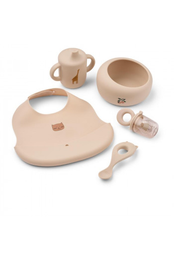 Liewood set za hranjenje 5pcs Mileah,Apple blossom 