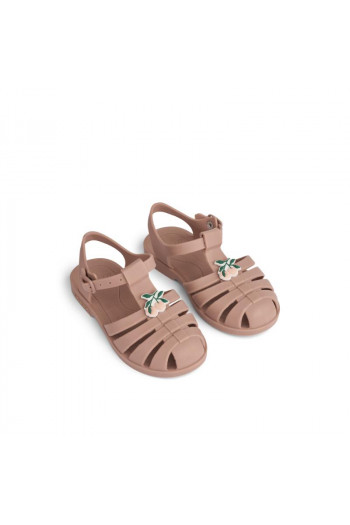 Liewood sandale Bre sa ukrasom,Peach/Dark rose 