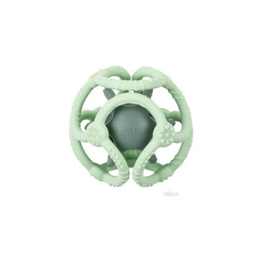 Nattou zvečka u obliku kruga, zelena 
