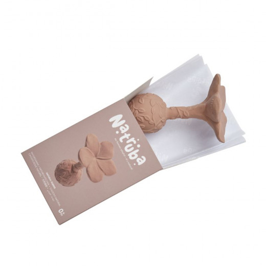 Natruba zvečka/glodalica cvet, roze 