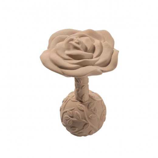 Natruba zvečka/glodalica ruža, bež 