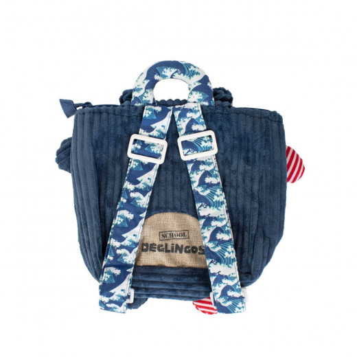 Les Deglingos Hippipos nilski konj Corduroy ranac 