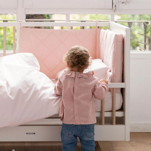 BonjourBebe ogradica za krevetac, roze 