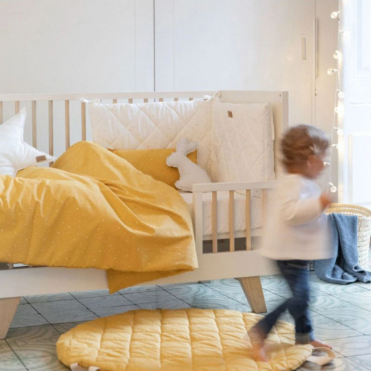 BonjourBebe posteljina 2 pcs 100x135 Shiny žuta 