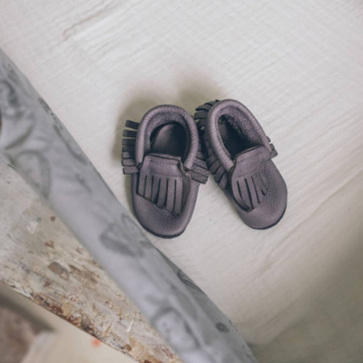 Baobaby pelice mokasine, vel NB (1-2m), Grey 