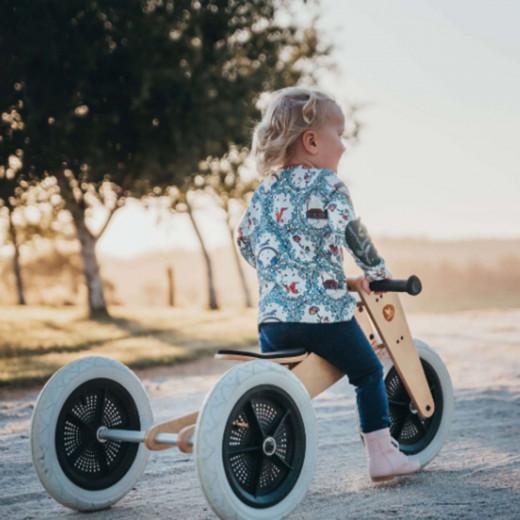 Wishbone tricikl drveni 3 u 1 Natural 