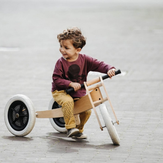 Wishbone tricikl drveni 3 u 1 Natural 
