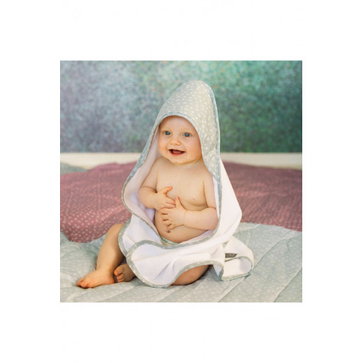 Vinter&Bloom peškir sa kapuljačom Calm Grey 