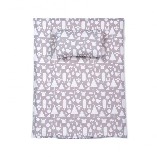 Stribbo posteljina 120 x 60 cm siva 