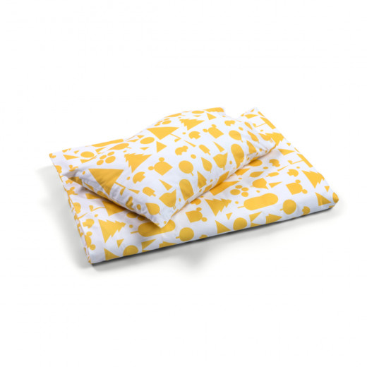 Stribbo posteljina 120 x 60 cm žuta 