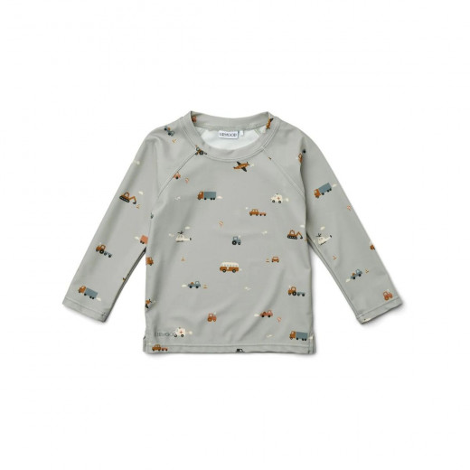 Liewood majica za kupanje dr Noah, vel68 Dove blue 