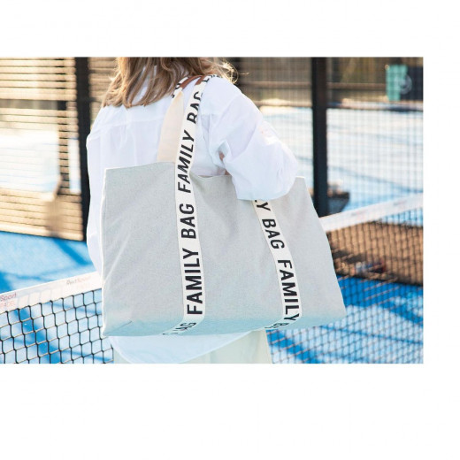 Child home Family Bag Signature, torba off white 