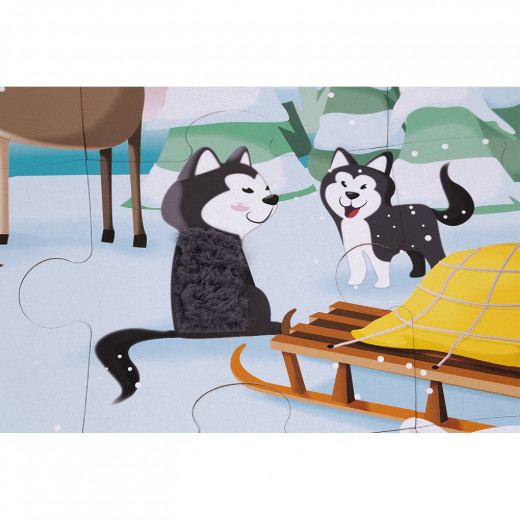 Janod TACTILE slagalica-život na ledu 20 kom 