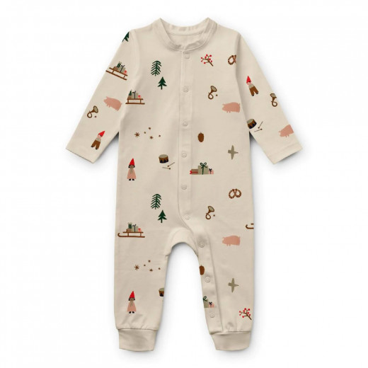 Liewood pidžama jednodelna Birk, Holiday/Sandy 