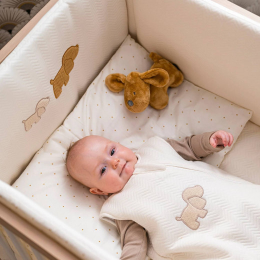 Nattou zvečka u obliku kuce, braon 