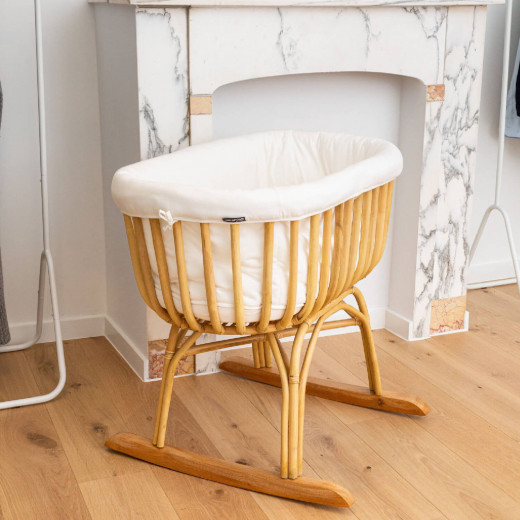 Child home Kolevka i ljuljaška od ratana off-white 