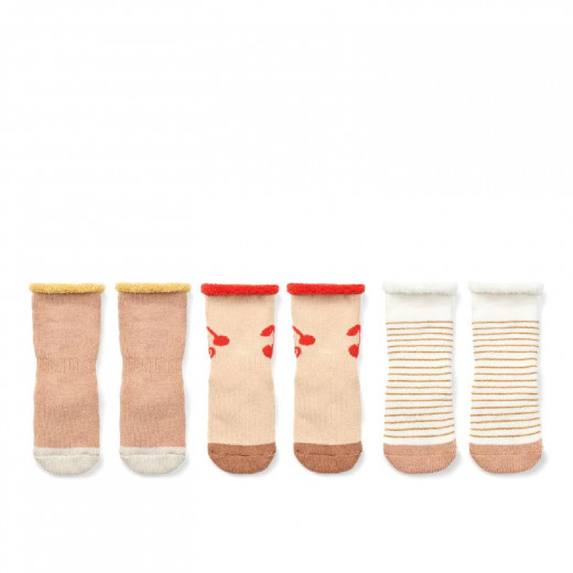 Liewood baby sokne 3 pcs Eloy, Cherries mix 