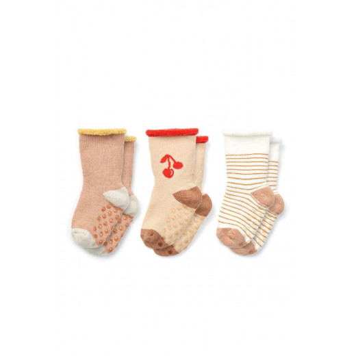 Liewood baby sokne 3 pcs Eloy, Cherries mix 