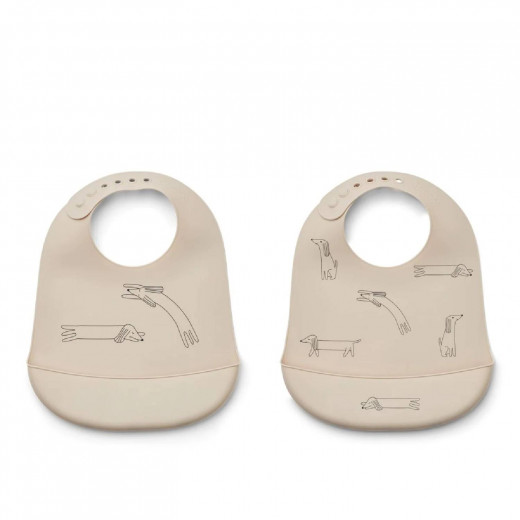 Liewood silik portikla 2 pcs Tilda, Dog/Sandy 