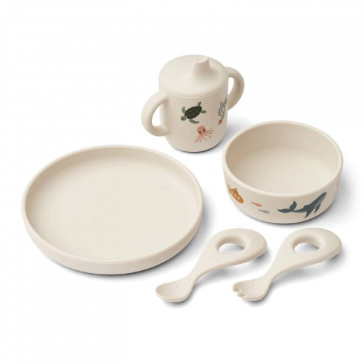 Liewood set za hr 5 pcs Ryle, Sea creature/Sandy 