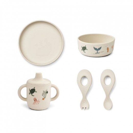 Liewood set za hr 5 pcs Ryle, Sea creature/Sandy 