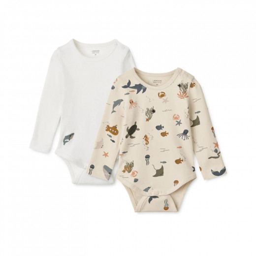 Liewood bodi benka Yanni 2kom, SeaCSandy/CrispW 