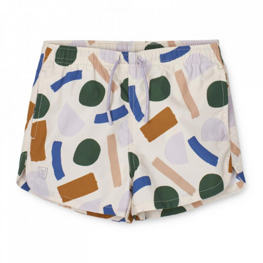 Liewood kupaći šorc Aiden,Paint strokes/Peppermint 