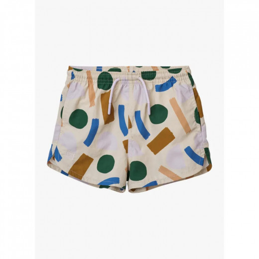 Liewood kupaći šorc Aiden,Paint strokes/Peppermint 